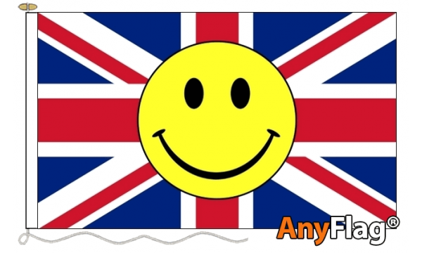 Union Jack Smiley Face Custom Printed AnyFlag®